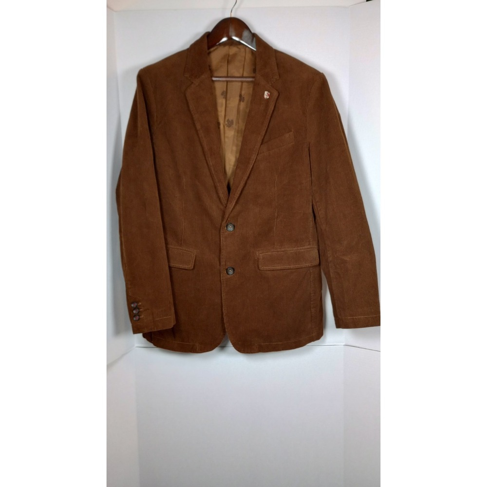 Kara Ku Men Brown Corduroy Blazer/Sports Coat  Sz 2XL Old Money Classic Travel